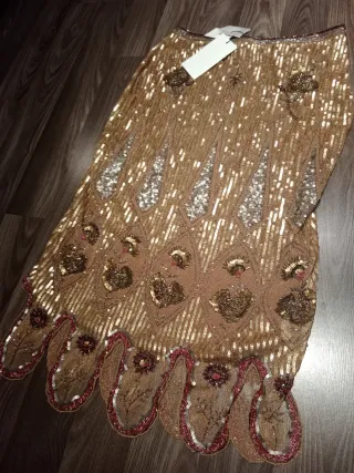 Falda Zara Lentejuelas Viral