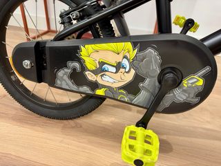 Bicicleta Btwin Niños Talla 16 Negra/Amarilla.