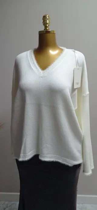 Jersey Oversize Crema MBV Talla Única