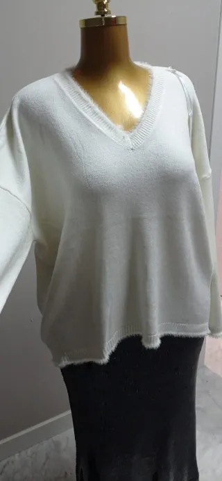 Jersey Oversize Crema MBV Talla Única