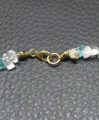 Collares piedras naturales y plata ley