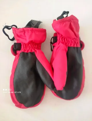 Manoplas Nieve Lupilu Pingüino Rojas