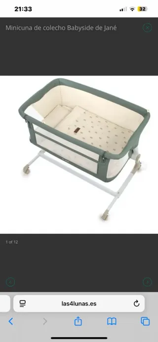 Minicuna colecho Jané Babyside