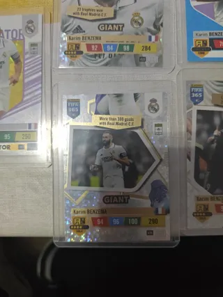 5 Cromos Benzema Adrenalyn FIFA 22-23