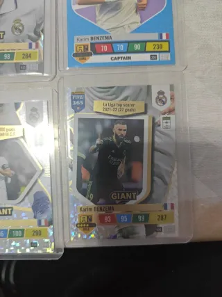 5 Cromos Benzema Adrenalyn FIFA 22-23