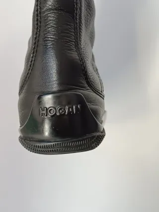 Hogan Stivaletti Pelle Nera Tg 36