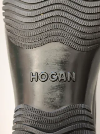 Hogan Stivaletti Pelle Nera Tg 36