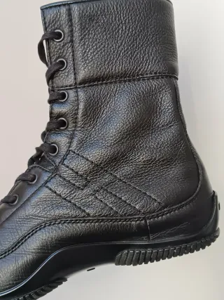 Hogan Stivaletti Pelle Nera Tg 36