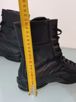 Hogan Stivaletti Pelle Nera Tg 36