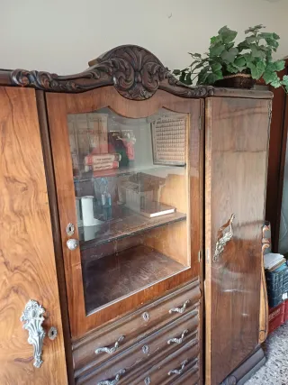 Conjunto Mesa y Armario Despacho Madera