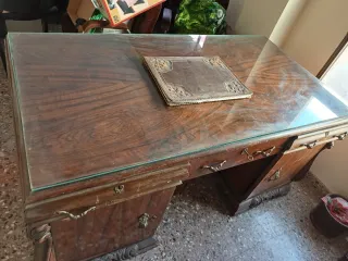 Conjunto Mesa y Armario Despacho Madera