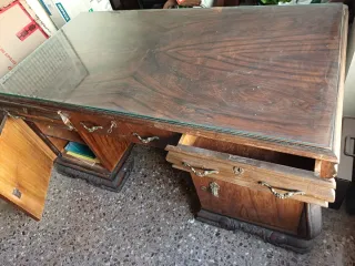 Conjunto Mesa y Armario Despacho Madera