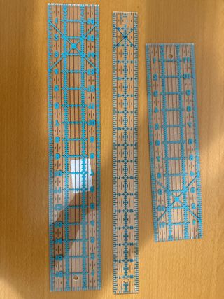 Set 3 Reglas Patchwork Acrílico