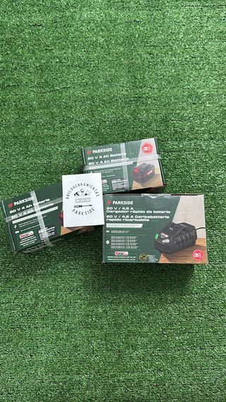 Pack 2 Baterías Parkside 4Ah + Cargador