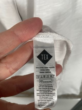 Camiseta TEX manga larga blanca