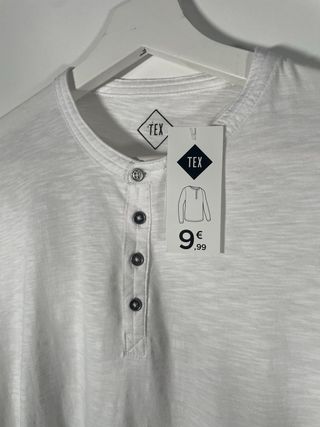 Camiseta TEX manga larga blanca