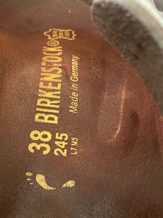 Sandalias Birkenstock Plata Talla 38