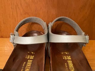 Sandalias Birkenstock Plata Talla 38