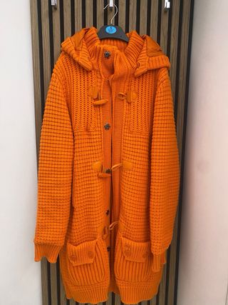 Barbour Giaccone 100% Lana Arancione