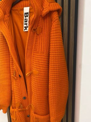 Barbour Giaccone 100% Lana Arancione