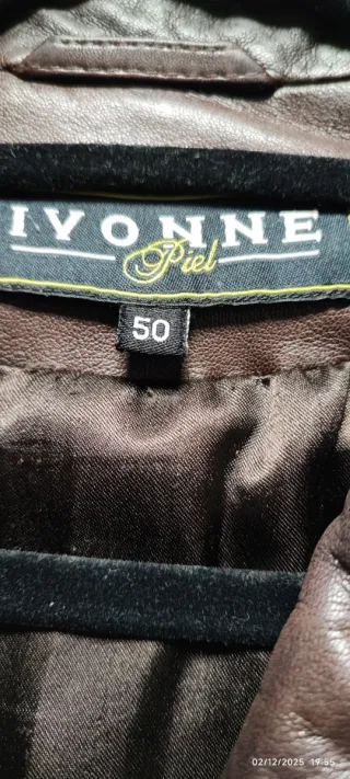 Chaqueta de piel de Ivonne, marrón