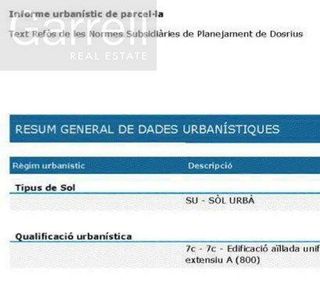 Terreno en venta en Dosrius