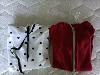 2 Felpe Donna Rosso e Bianco