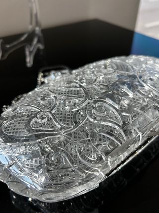 Borsetta metacrilato trasparente con tracolla