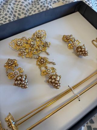 Aderezo Fallera Adolescente o Adulta. Dorado