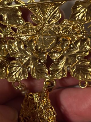 Aderezo Fallera Adolescente o Adulta. Dorado