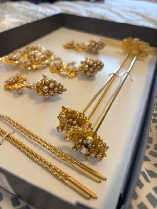 Aderezo Fallera Adolescente o Adulta. Dorado