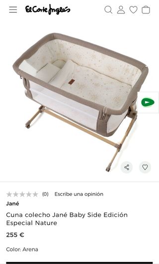 Cuba colecho Jane Baby Side Especial Nature