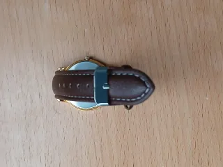 Reloj Seiko Cuarzo Dorado Correa Marrón