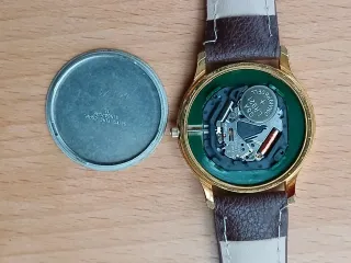 Reloj Seiko Cuarzo Dorado Correa Marrón