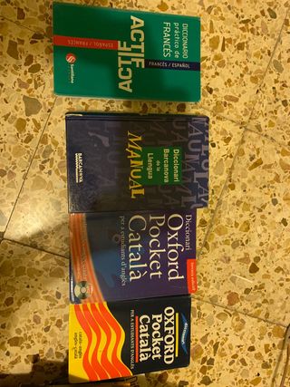 diccionarios ingles -frances- español- catalan