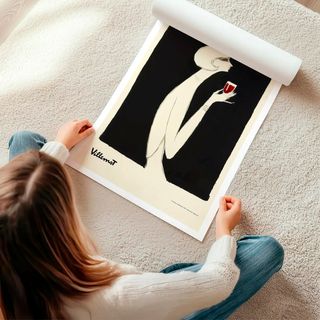 POSTER CAMPARI BITTER VILLEMOT VINTAGE