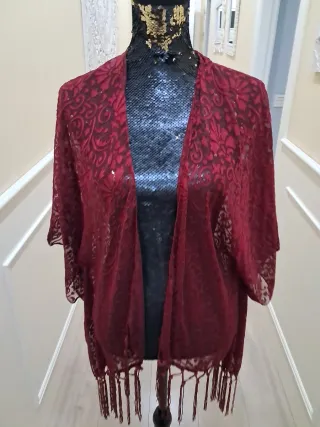 Kimono encaje mujer talla única