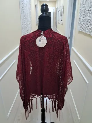 Kimono encaje mujer talla única