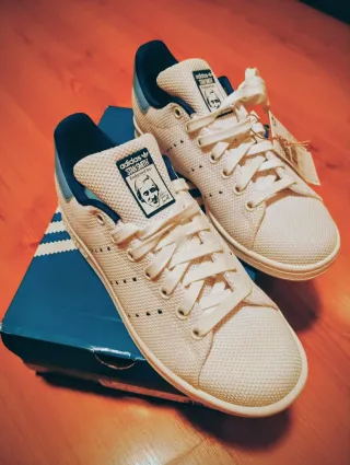 Zapatillas Adidas Stan Smith Blancas y Azules