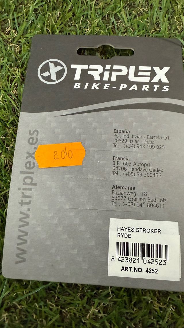 Pastillas Freno Triplex Hayes Stroke Ryde