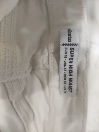 Pack 2 Pantalones Stradivarius Blancos
