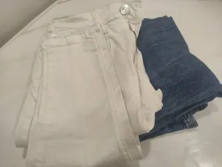 Pack 2 Pantalones Stradivarius Blancos