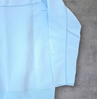 Felpa zip Nike x Nocta azzurra nuova con etichetta
