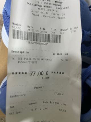 Zapatillas Asics Gel-Pulse 15 Nuevas