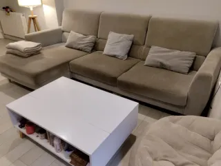 Mesa de centro elevable y extensible