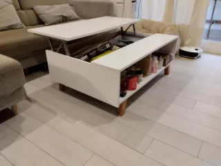 Mesa de centro elevable y extensible