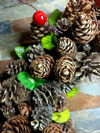 Corona Porta Natalizia Grande Artigianale