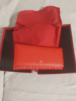 Monedero Carolina Herrera Rojo Nuevo