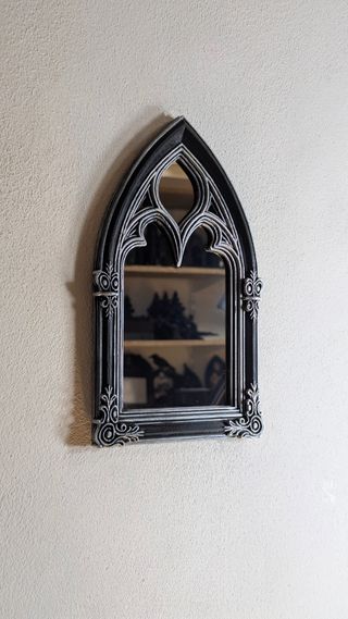 Espelho Gótico Arqueado Pintado à Mão