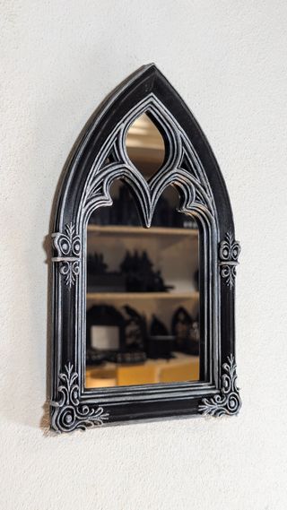 Espelho Gótico Arqueado Pintado à Mão